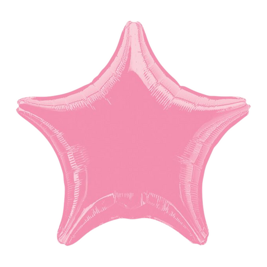 Metallic Pink Star 19" Foil Balloon