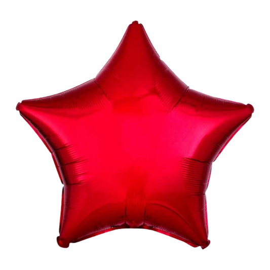 Metallic Red Star 19" Foil Balloon