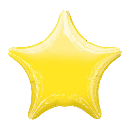 Metallic Yellow Star 19" Foil Balloon