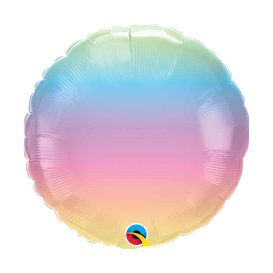 Pastel Ombre Round 18" Foil Balloon