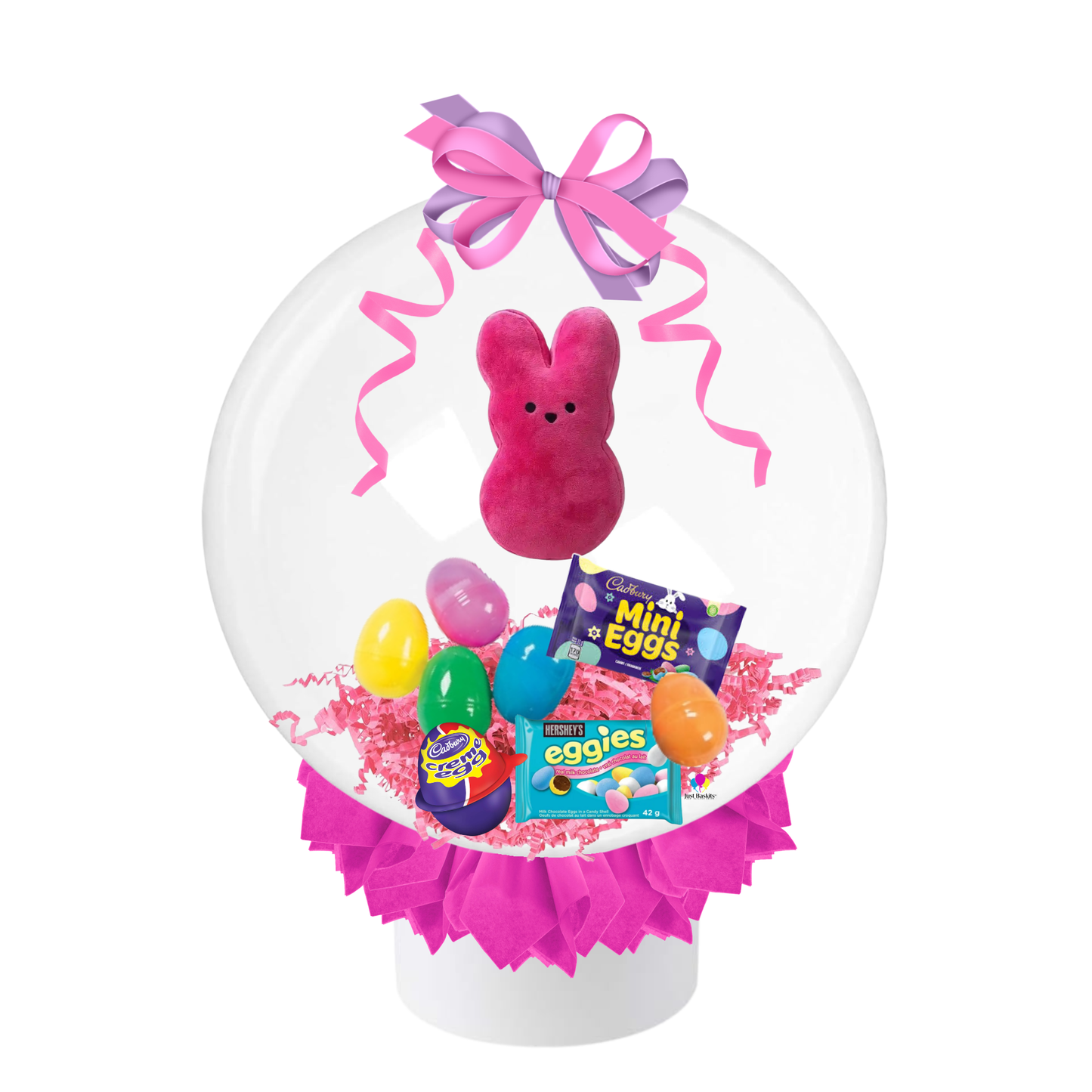 Peepin’ Sweet Surprise Stuffed Balloon - Pink