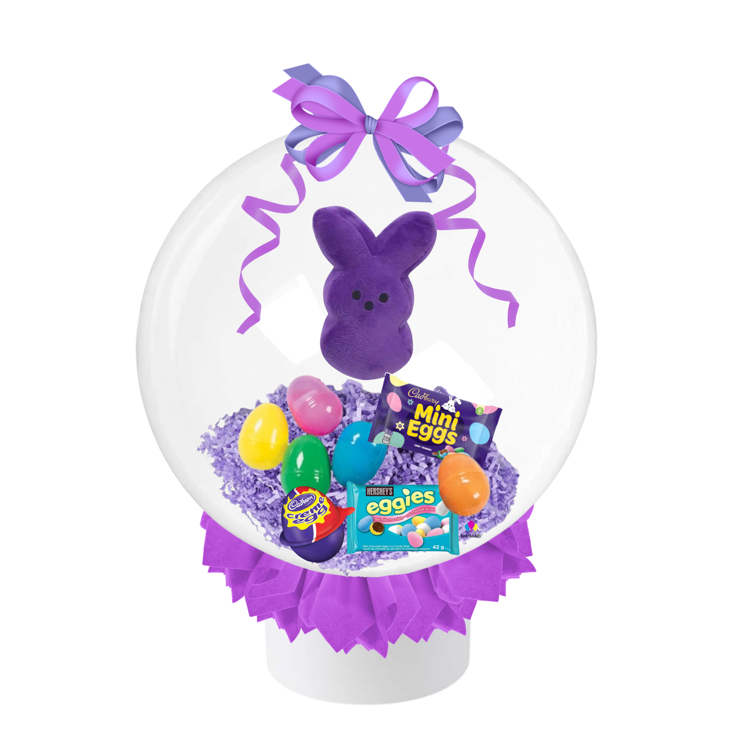 Peepin’ Sweet Surprise Stuffed Balloon - Purple