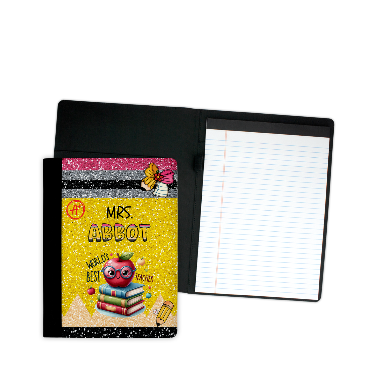 Personalized World's Best Teacher - Notebook Portfolio
