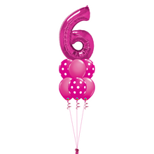 Load image into Gallery viewer, Bouquet of 7 Balloons - Pink Polka Dot

