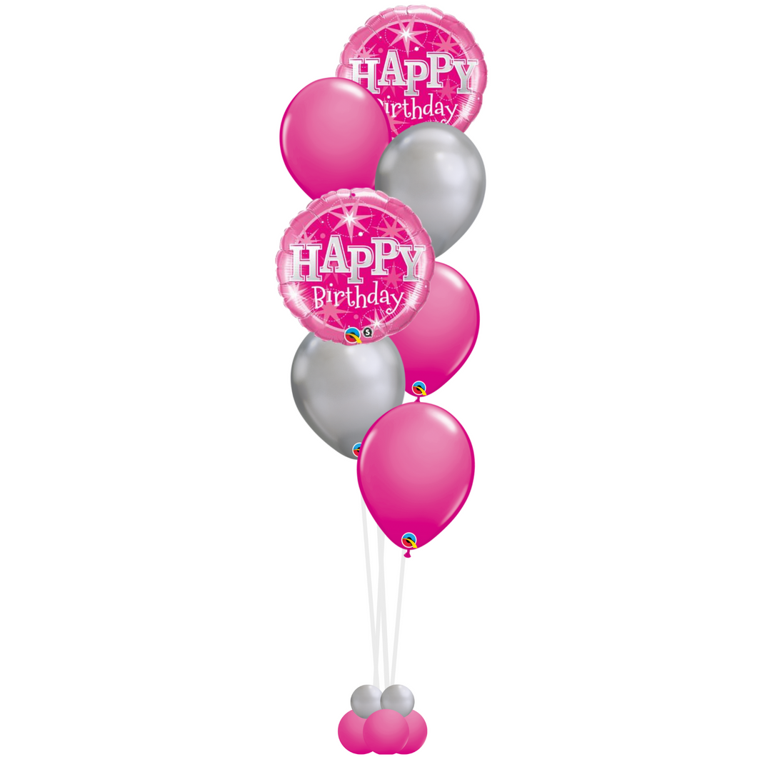 Pink Sparkles Balloon Bouquet