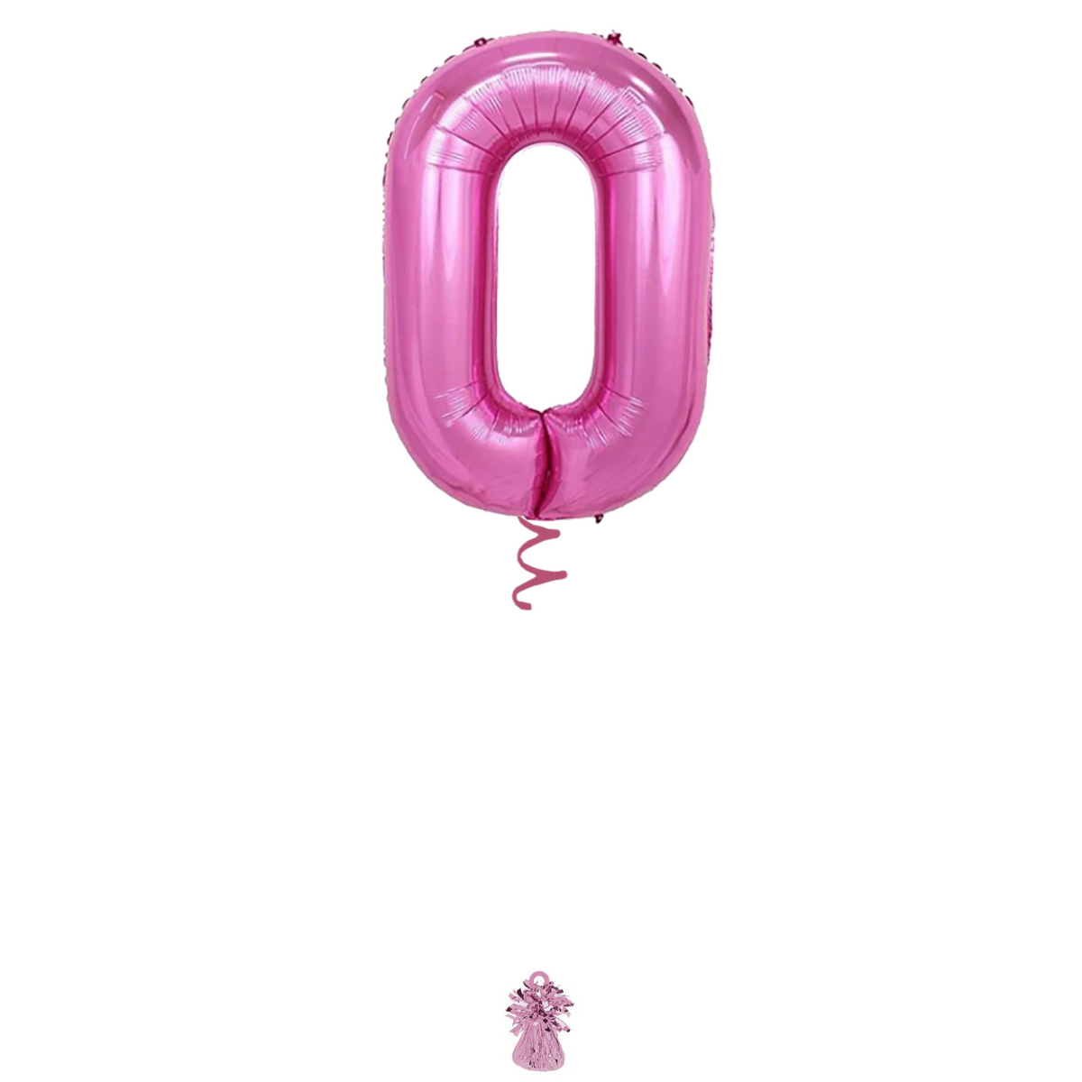 34" Pink Number Balloon