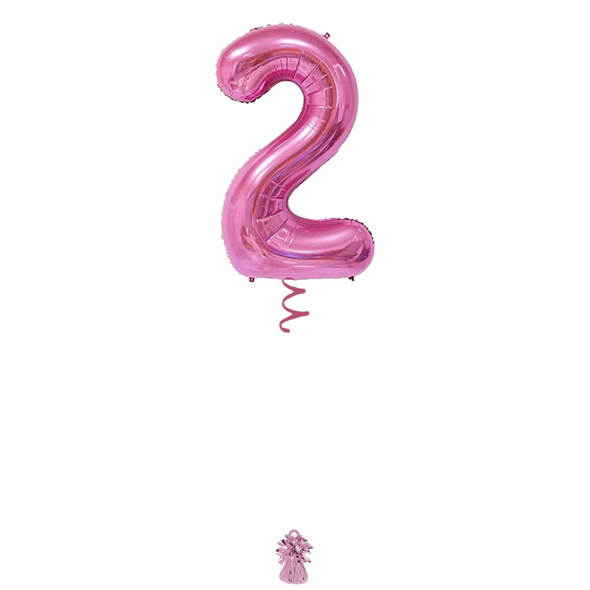 34" Pink Number Balloon