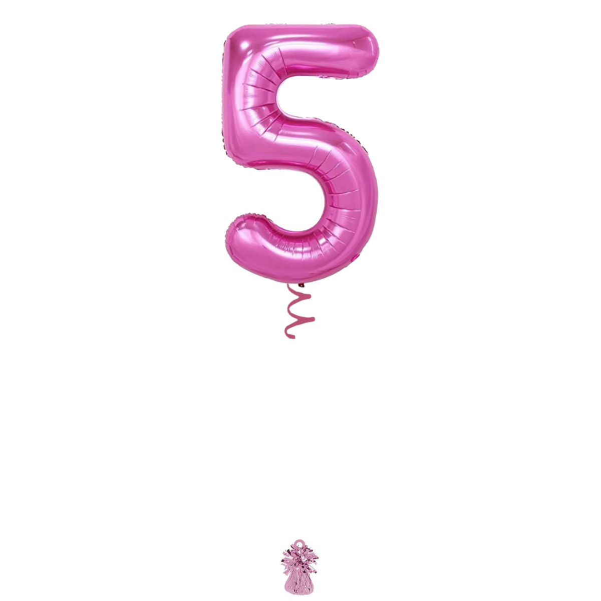 34" Pink Number Balloon