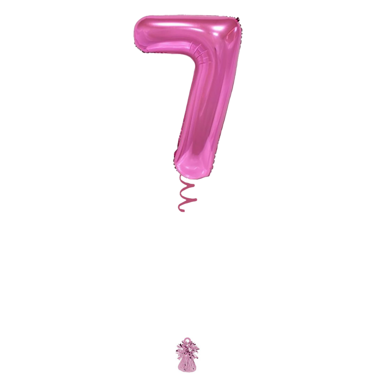 34" Pink Number Balloon