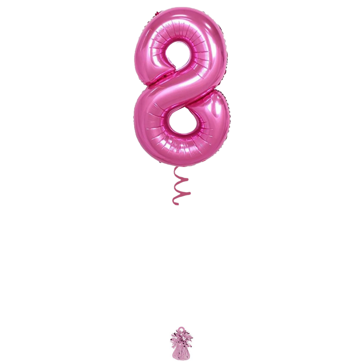 34" Pink Number Balloon