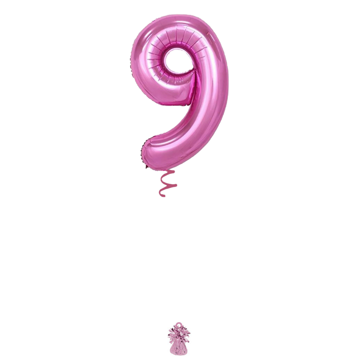 34" Pink Number Balloon