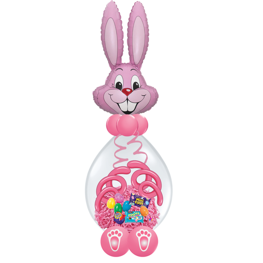 35" Bunny Stuffed Balloon - Pink