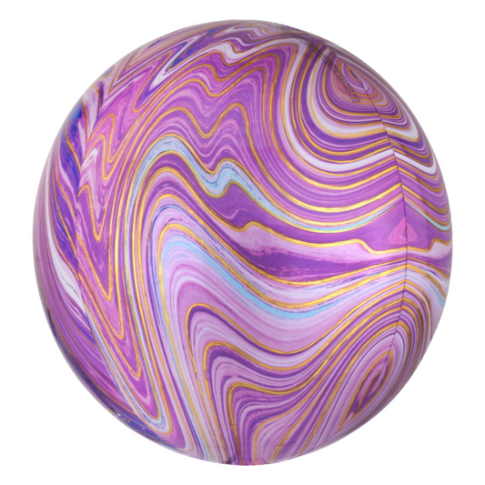 Purple Marblez 16" Orb Balloon
