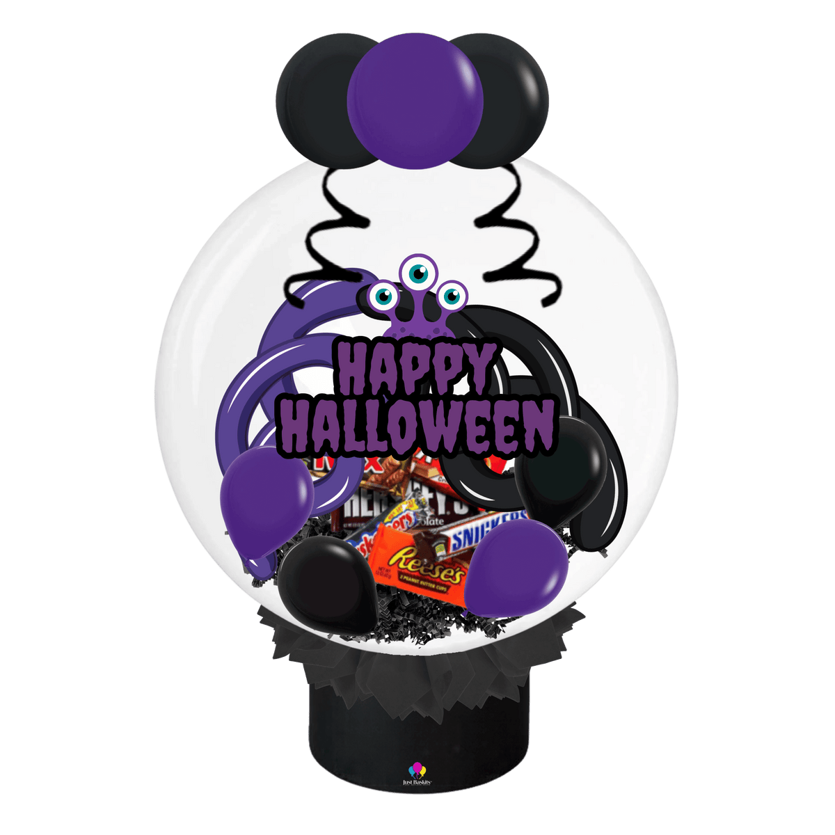 Purple Monster Mash Stuffed Balloon