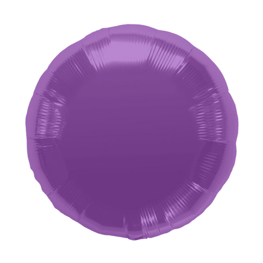 Purple Round 18" Foil Balloon
