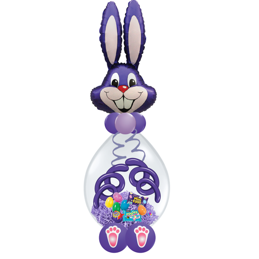 35" Bunny Stuffed Balloon - Purple