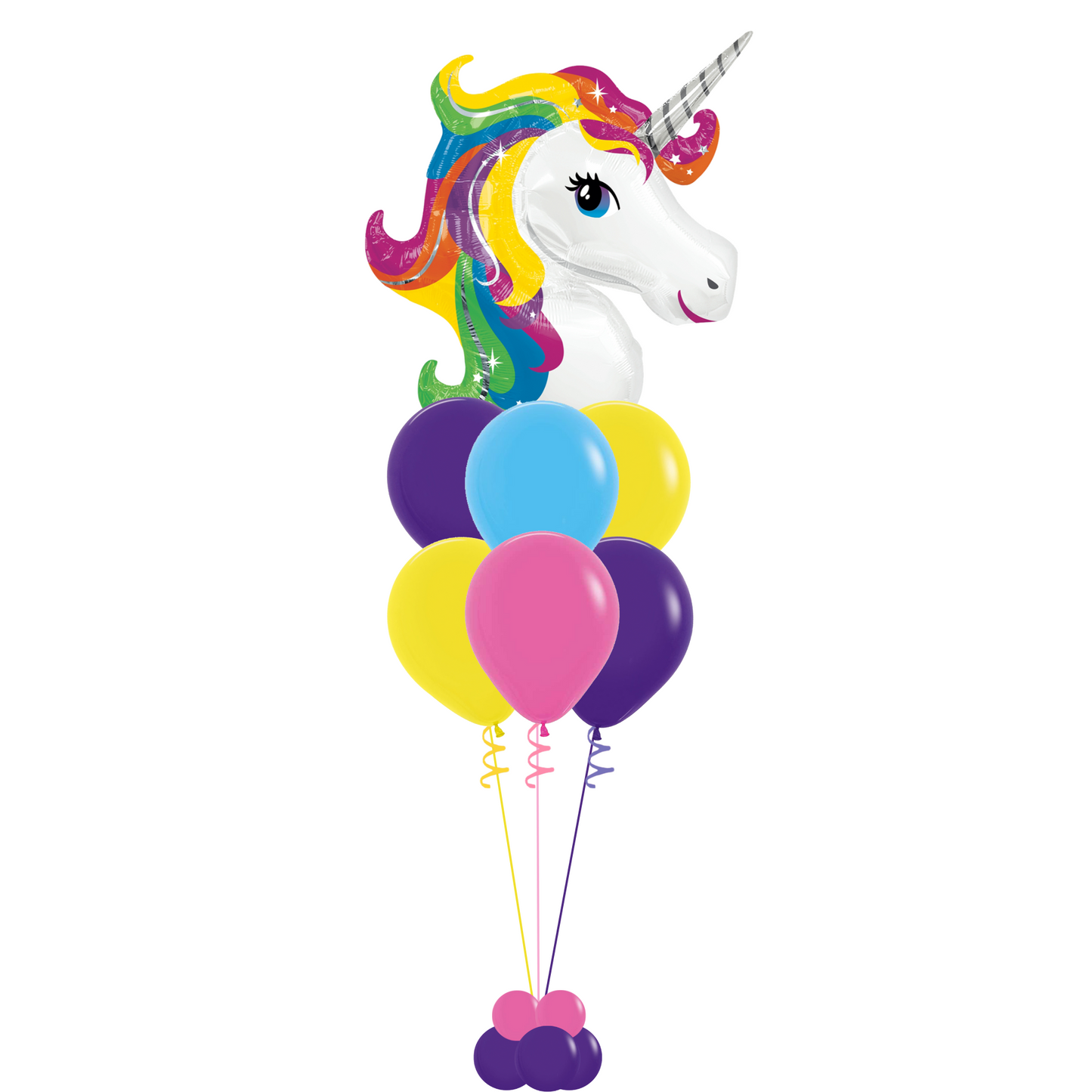 Rainbow Unicorn Balloon Bouquet