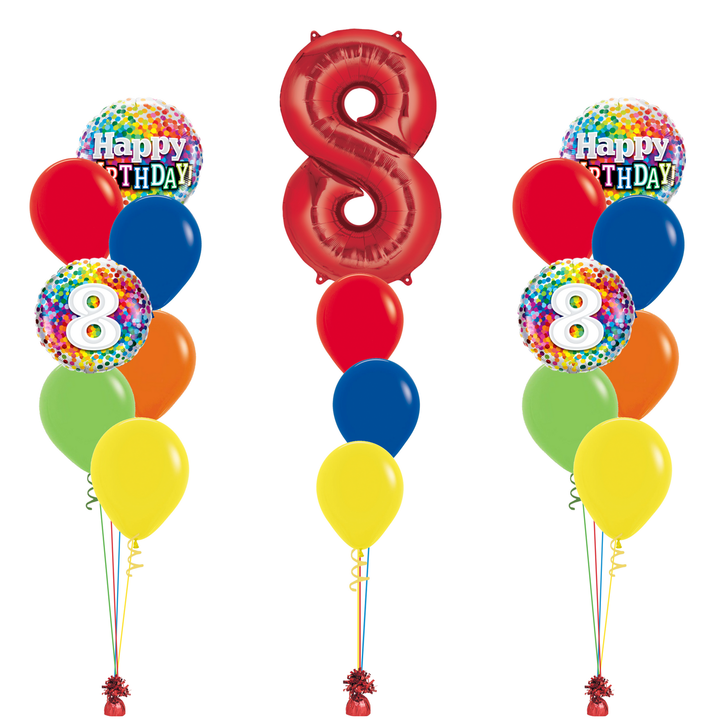 Rainbow of Fun Age Balloon Bundle