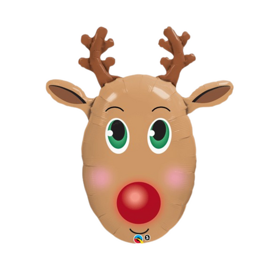 Red Nosed Reindeer 36" Foil Balloon