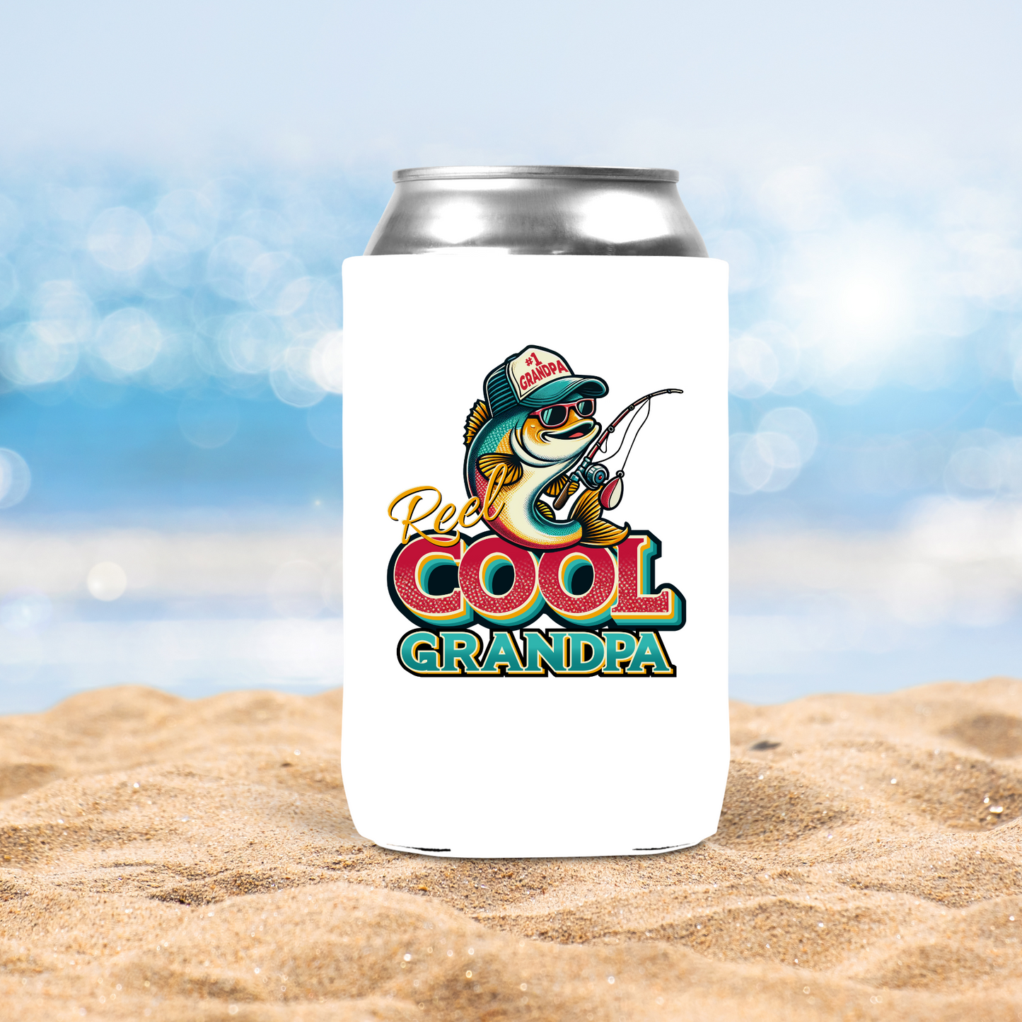 Reel Cool Grandpa Can Cooler