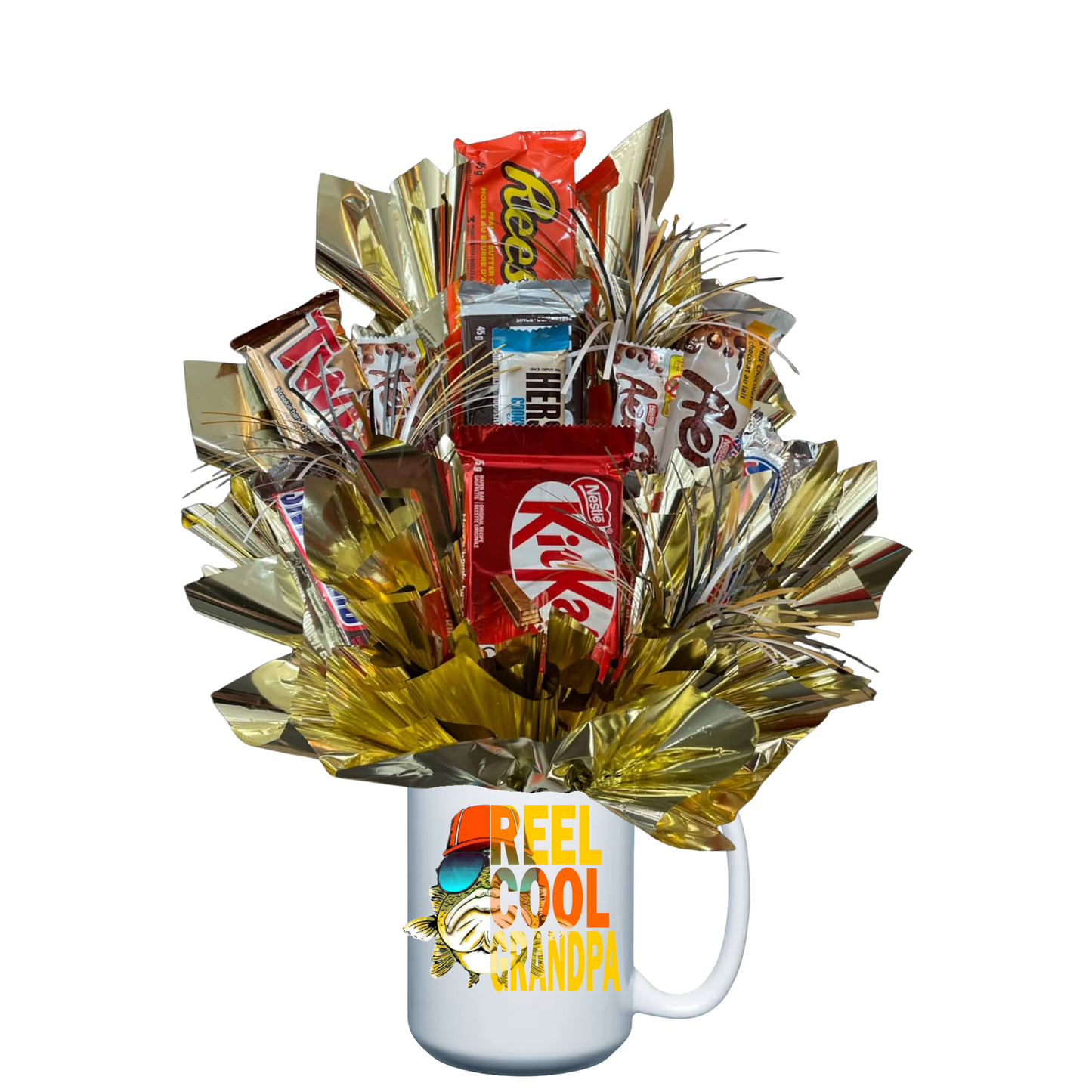 Reel Cool Grandpa Candy Bouquet