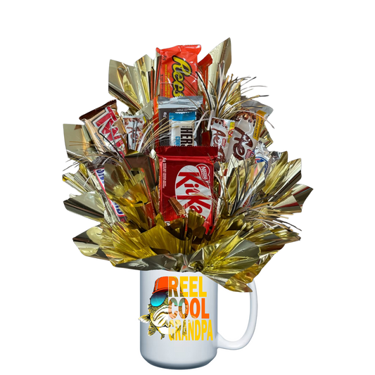 Reel Cool Grandpa Candy Bouquet