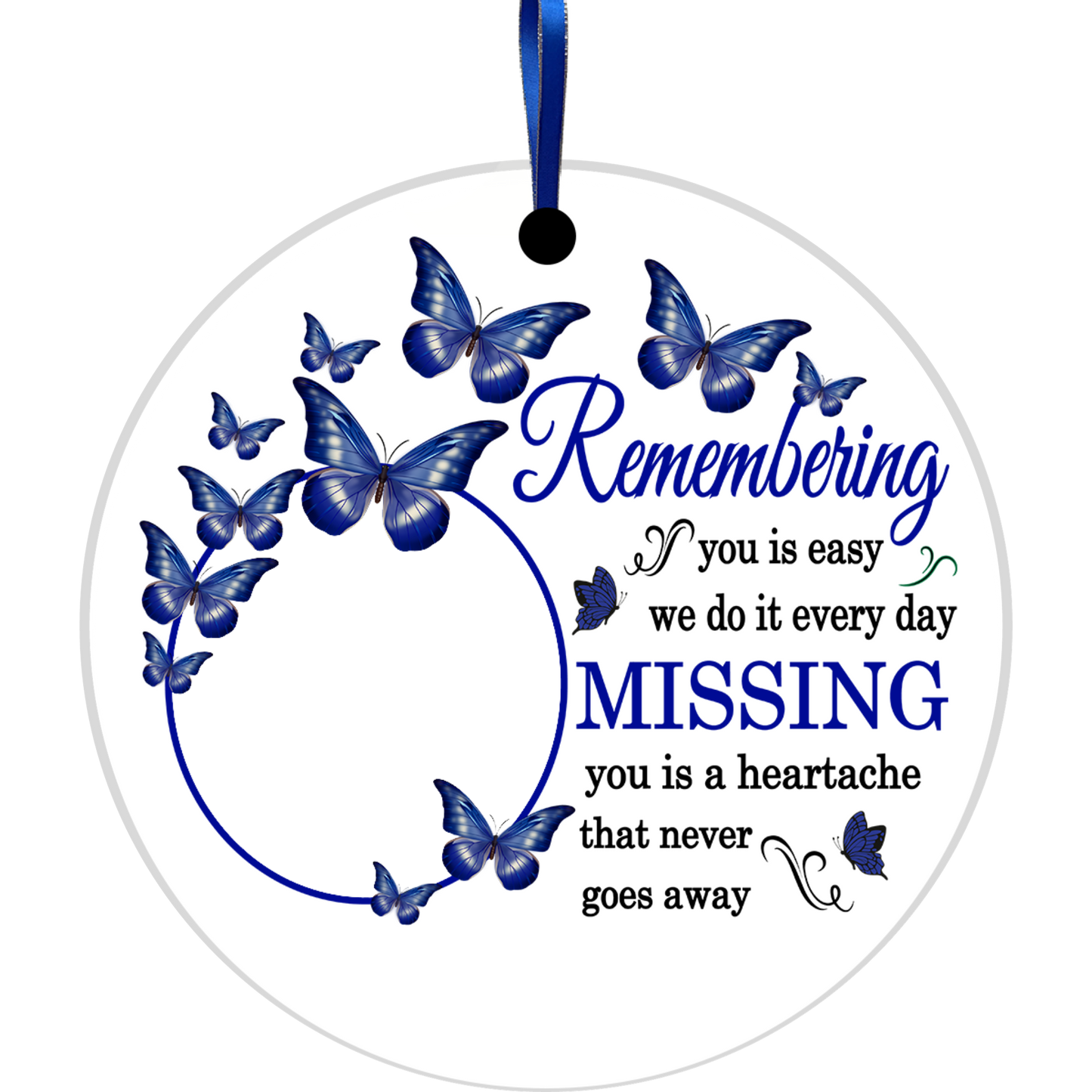 Remembering you is Easy Ornament