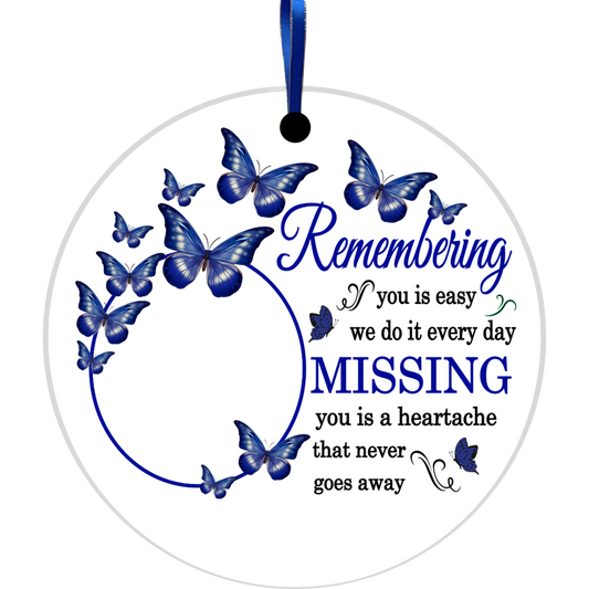Remembering you is Easy Ornament