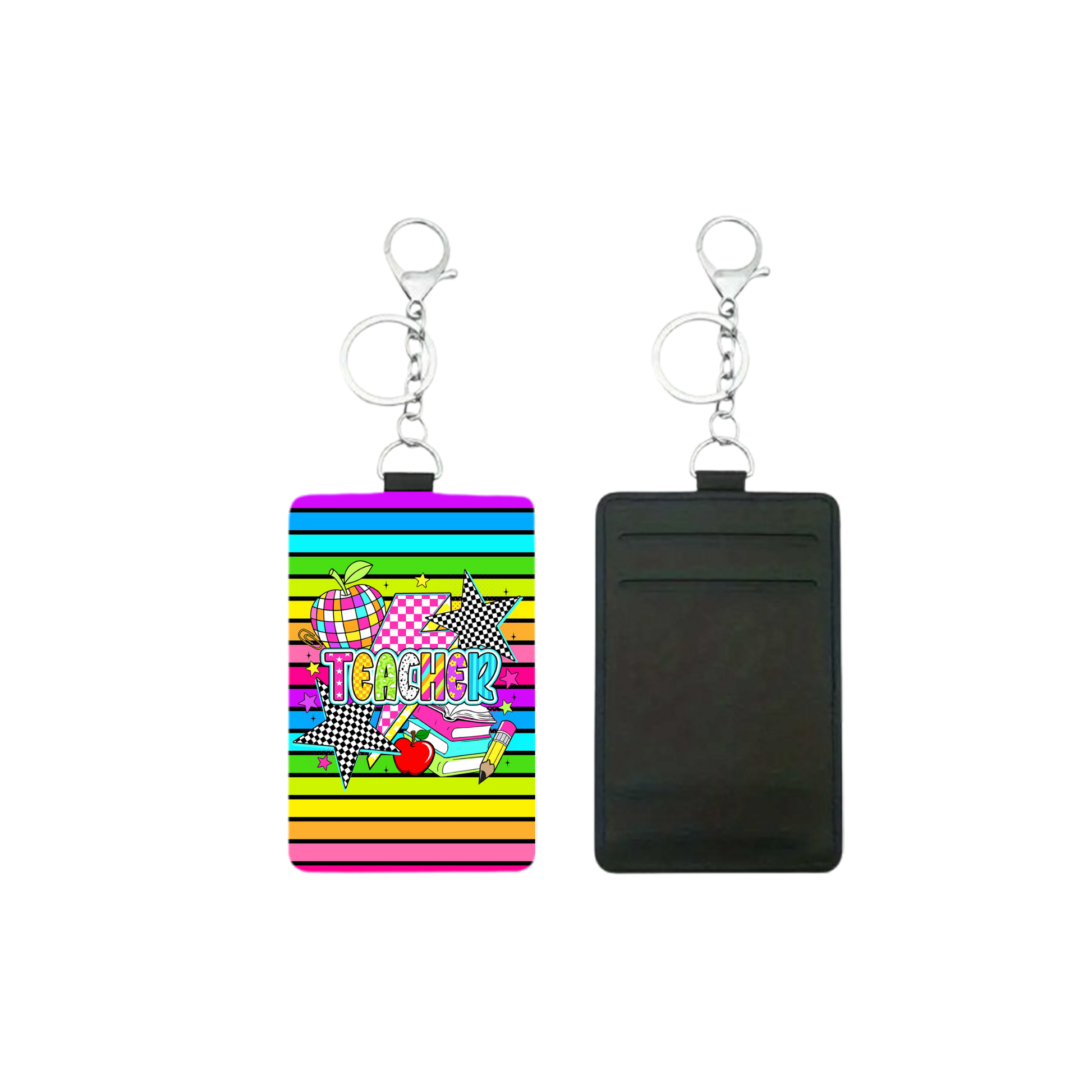 Retro Teacher ID Holder