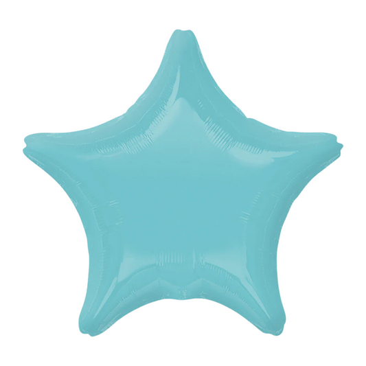 Robin's Egg Blue Star 19" Foil Balloon