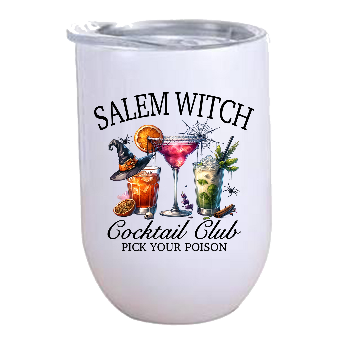 Salem Witch Cocktail Club Wine Tumbler