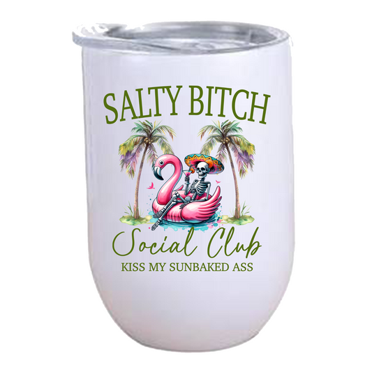 Salty Bi**h Social Club Wine Tumbler