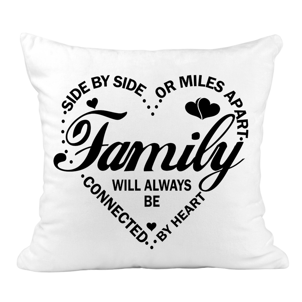 Side by Side Family Pillow