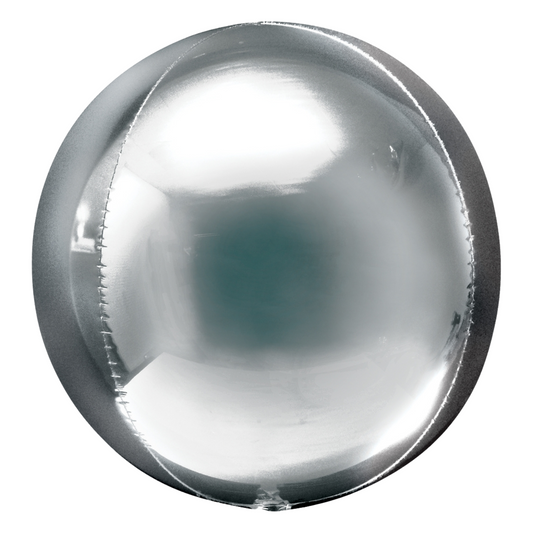 Silver 16" Orb Balloon