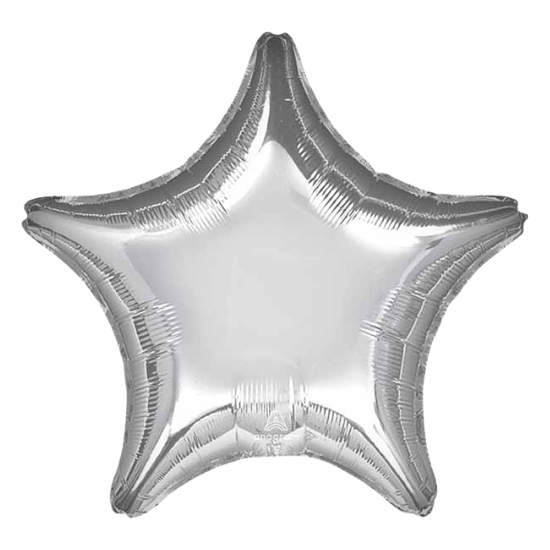 Silver Star 36" Foil Balloon