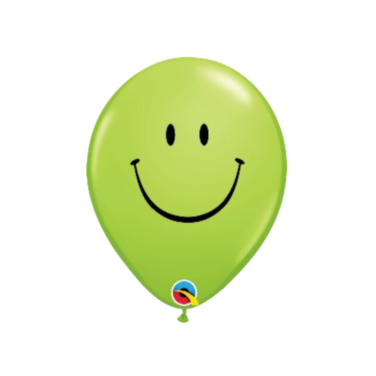 11" Smiley Face - Lime Green