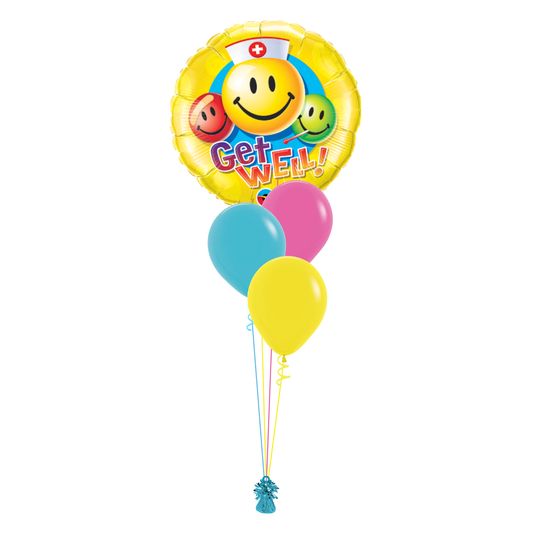 Jumbo Smiley Balloon Bouquet