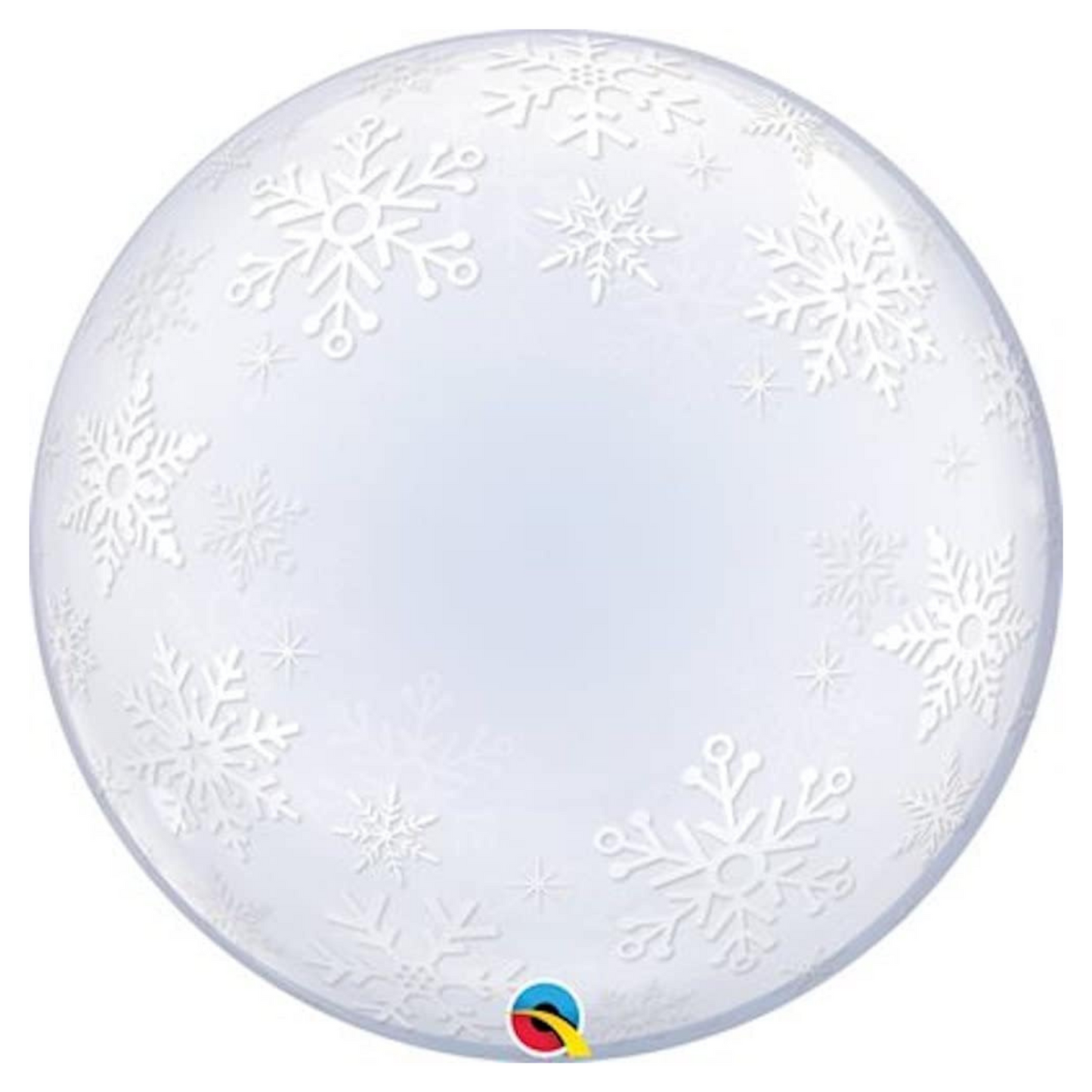 Snowflake 24" Bubble Balloon