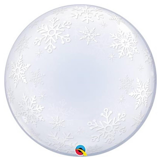 Snowflake 24" Bubble Balloon
