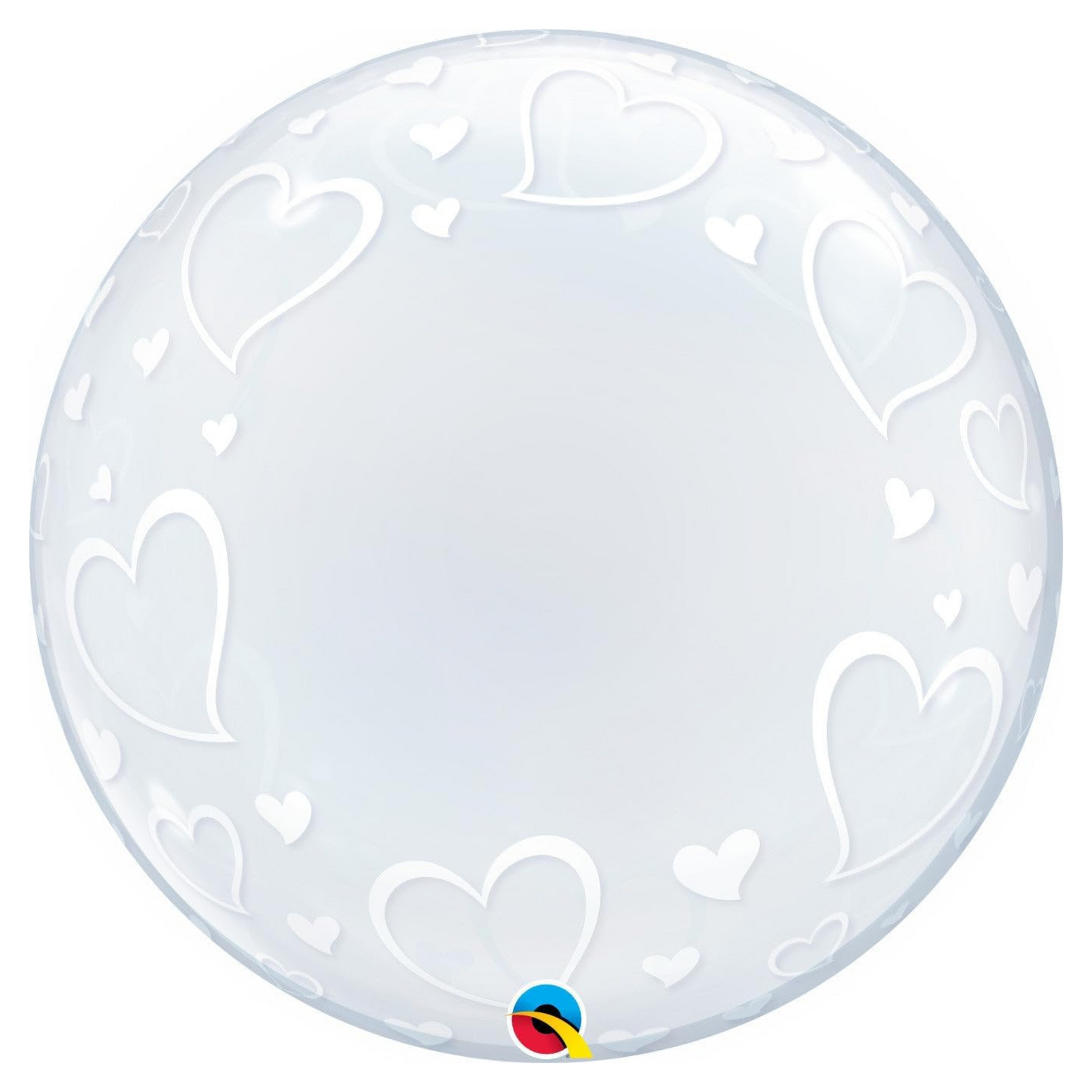 Stylish Hearts 24" Bubble Balloon