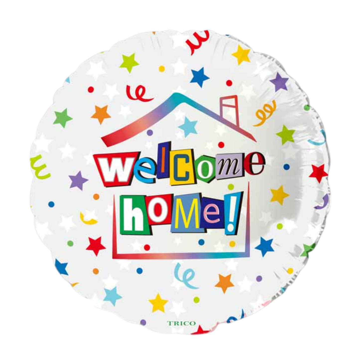Welcome Home Stars & Swirls 18" Foil