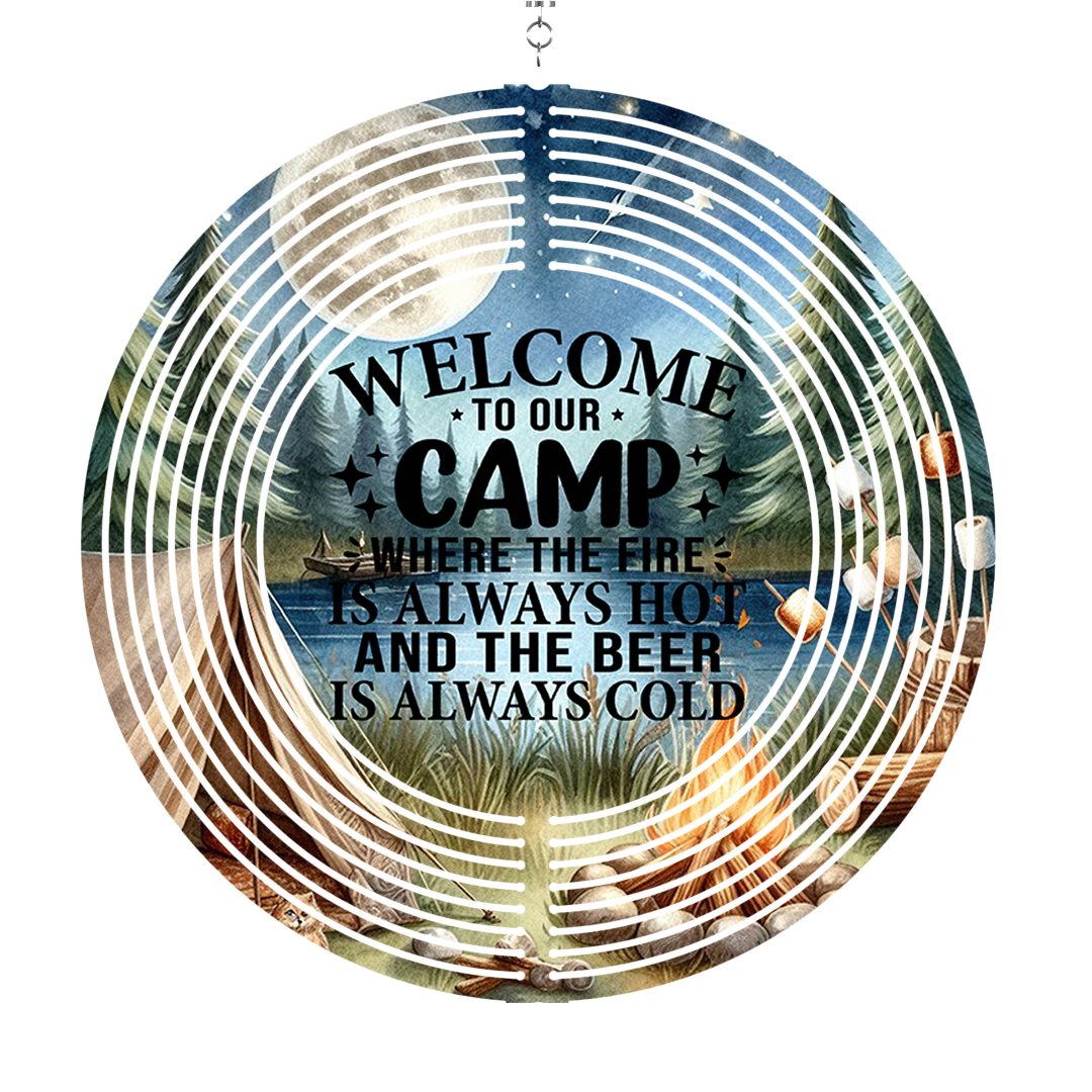 Welcome to our Camp - Wind Spinner