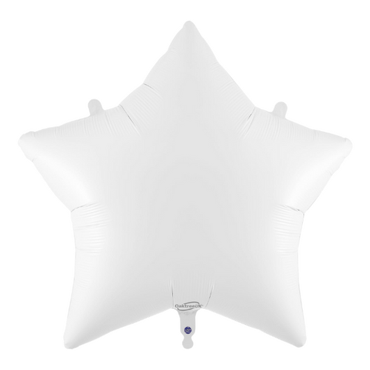 White Star 36" Foil Balloon