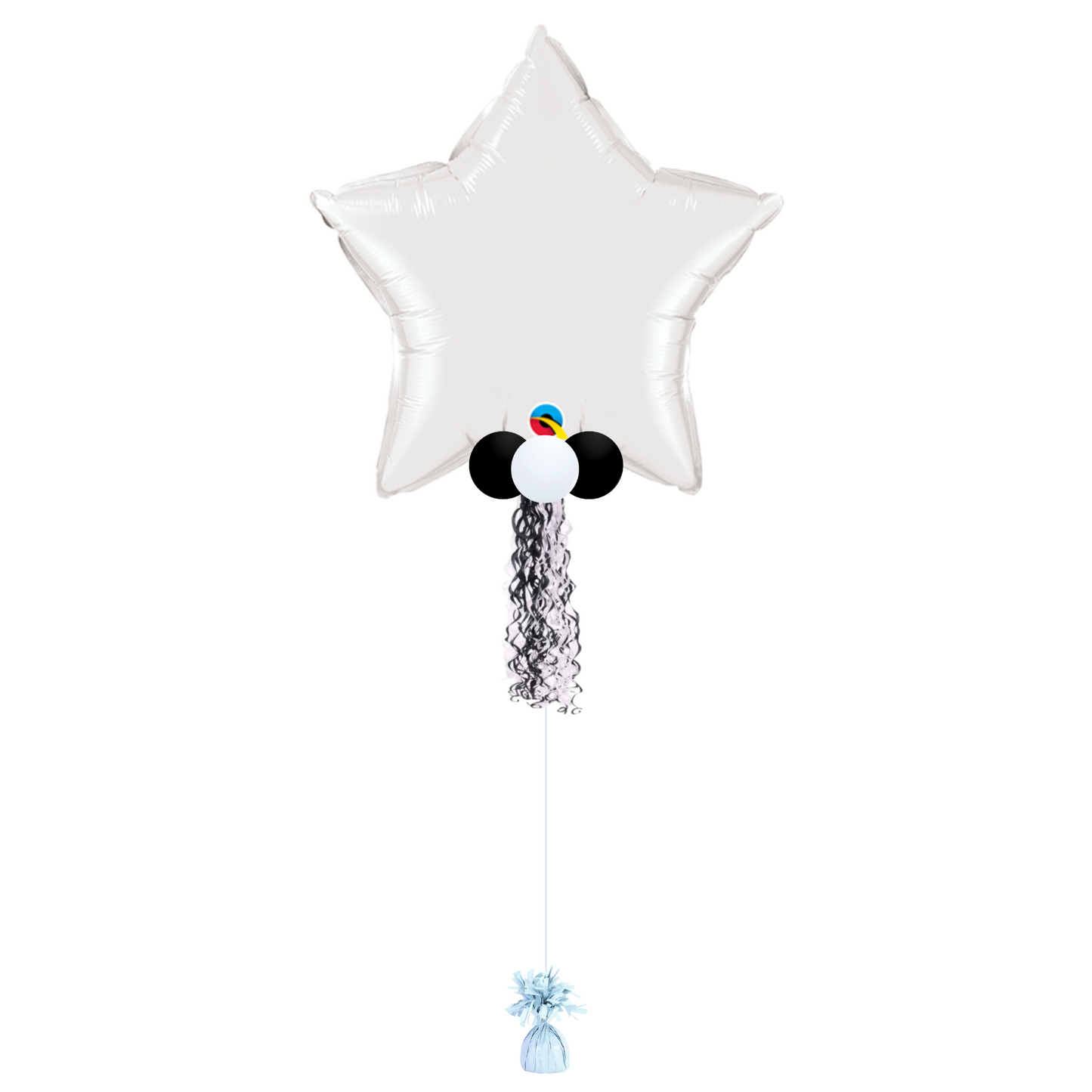 Custom 36" White Star Balloon