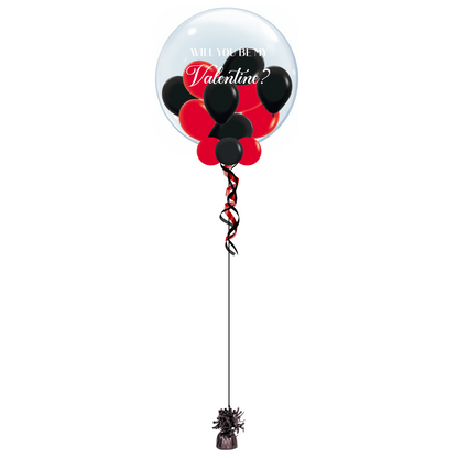 Will you be my Valentine Personalized Bubble Balloon