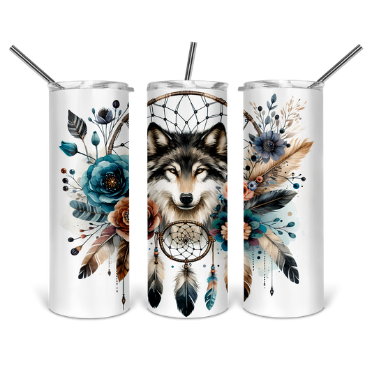 Wolf Dreamcatcher Tumbler