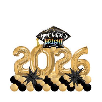 Your Future is Bright - Black and Gold 2026 Marquee