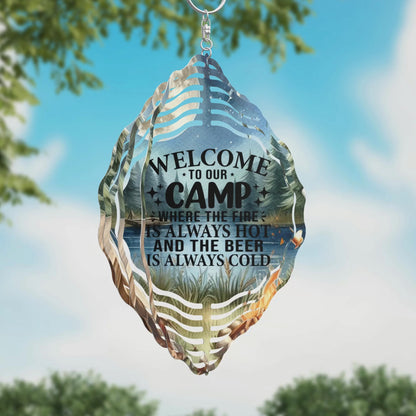 Welcome to our Camp - Wind Spinner