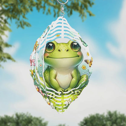 Cute Frog Wind Spinner