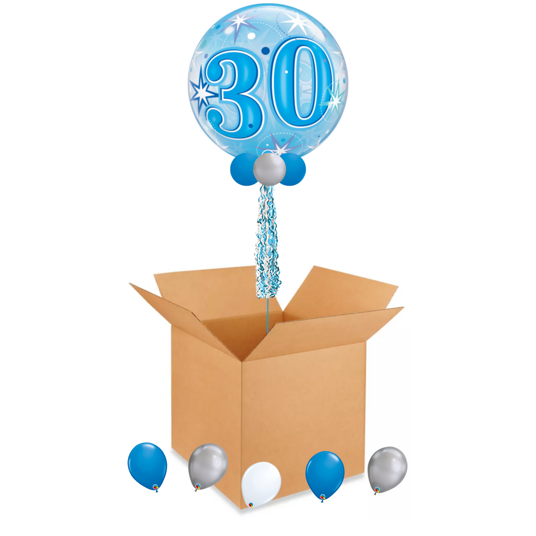 30th Sparkle Balloon in a Box